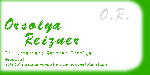 orsolya reizner business card